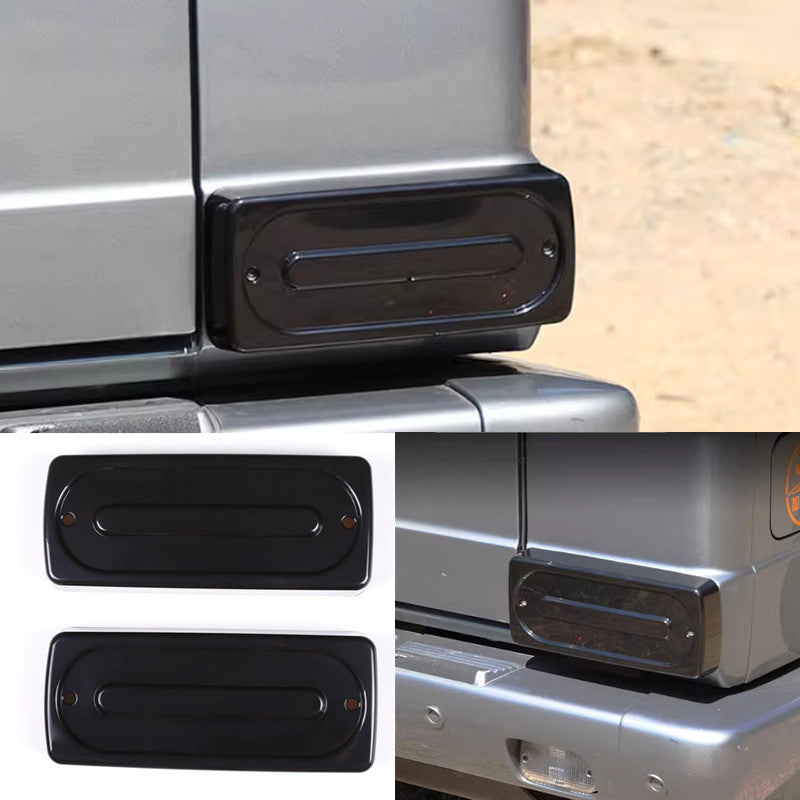 for Benz W463 G-Class 07-18 ABS Rear Tail Light Glass Lens Cover Smoked Black 2x n