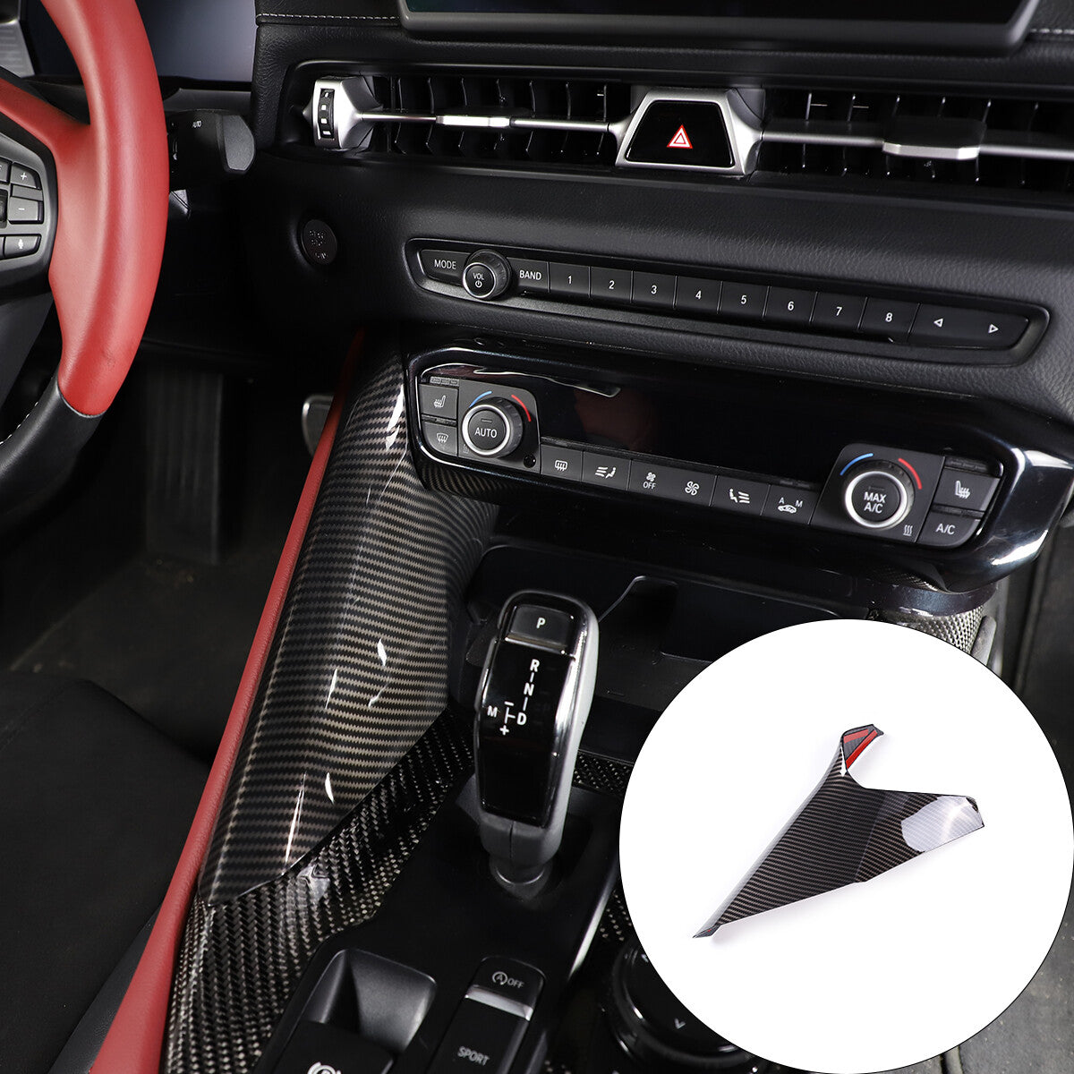 ABS glossy black rear tailgate handle decorative protective cover suitable for Tundr @ 2022-23- v