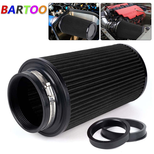 Performance High Flow Cold Air Intake Black Air Filter 3, 3.5, 4, 10.5 Tall Q
