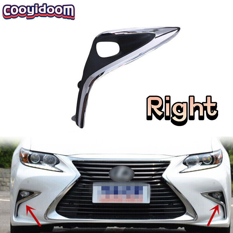 Right front fog light bezel cover for Lexus ES300h ES350 2016 2017 ABS