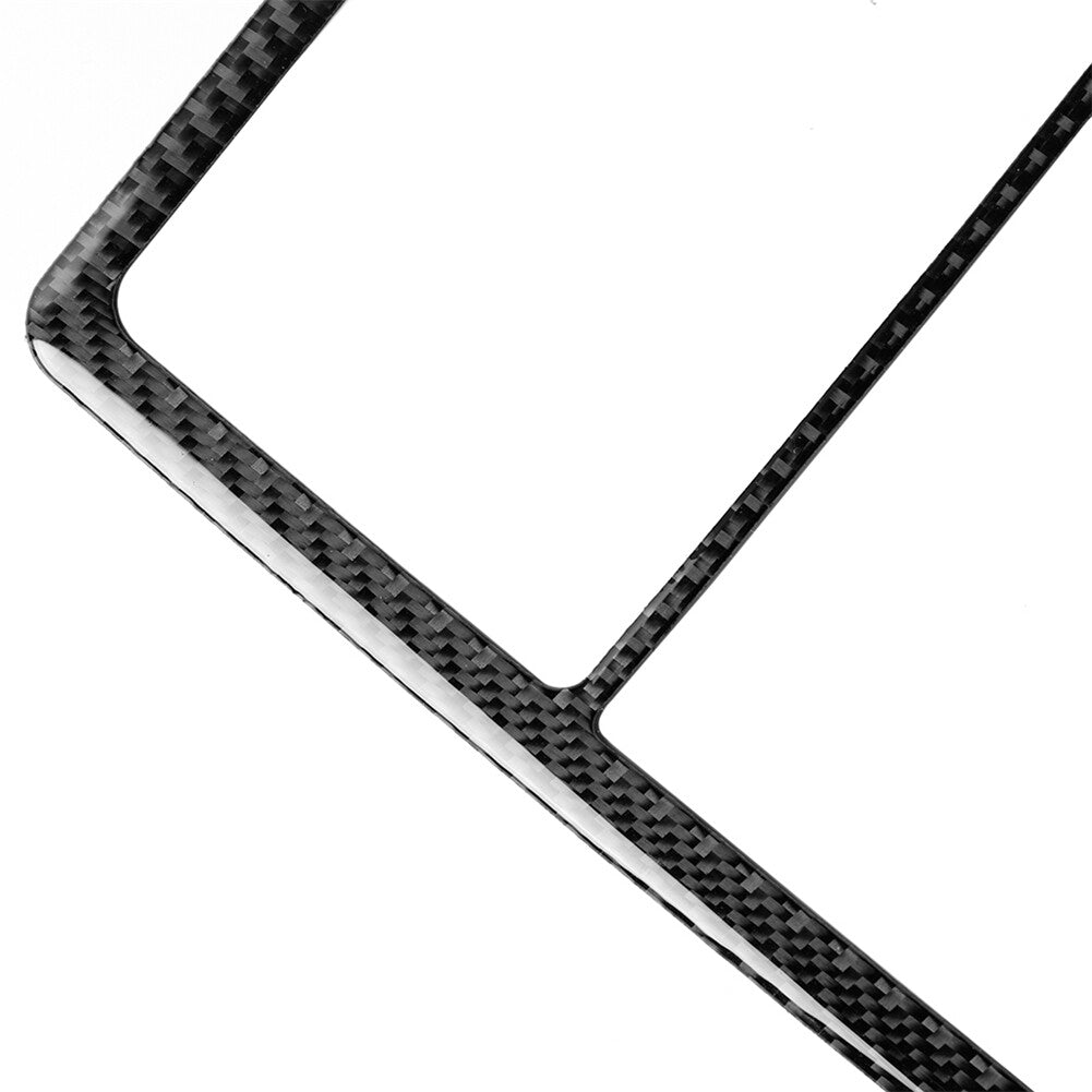 Red Carbon Fiber Interior Cup Holder Panel Cover Trim for Jeep Liberty 2008-2012 v