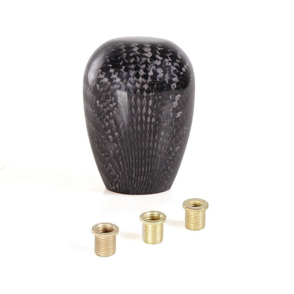 JDM Universal Carbon Fiber Automatic Car Gear Shift Knob Shifter 5 6 Speed