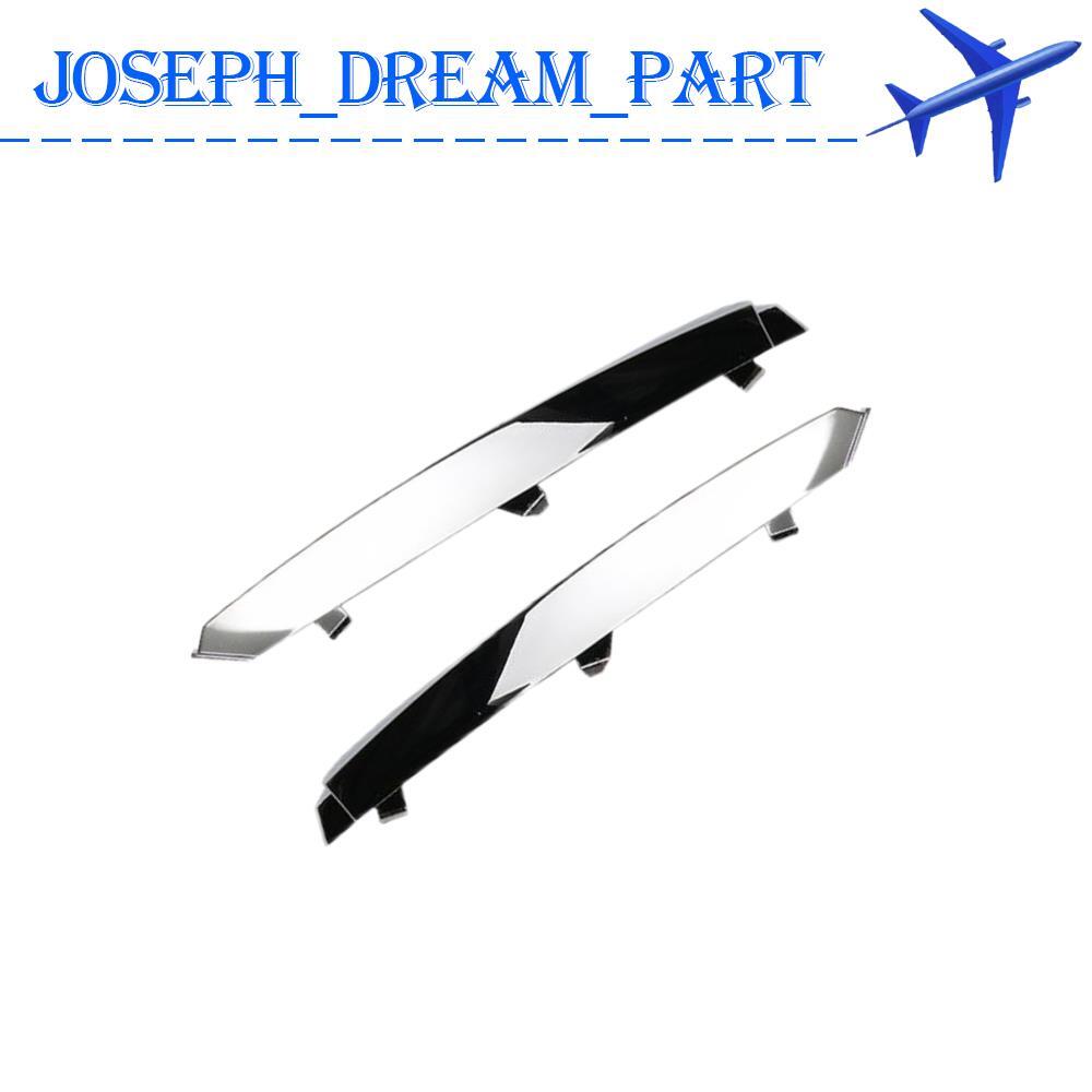 2Pcs Front Left  Right Bumper Trim Molding Chrome for Jaguar for XF 2009-2011 Q