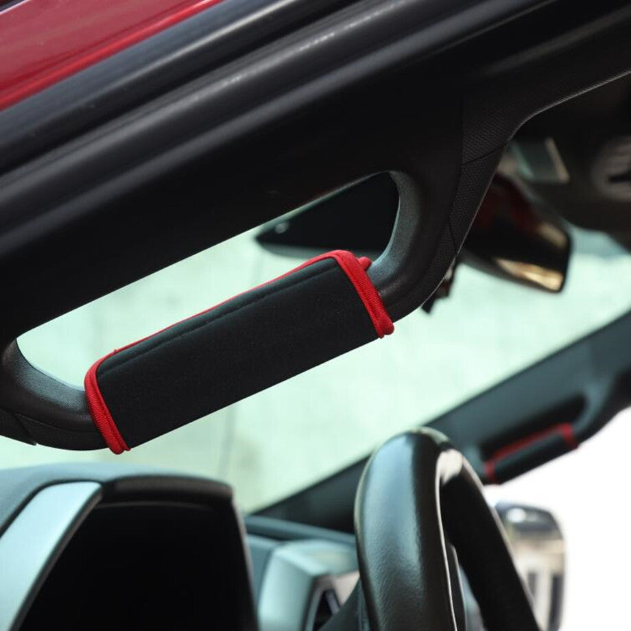 For 15 - 20 F150 Red A/B Pillar Handle Protection Soft Cloth Trim v