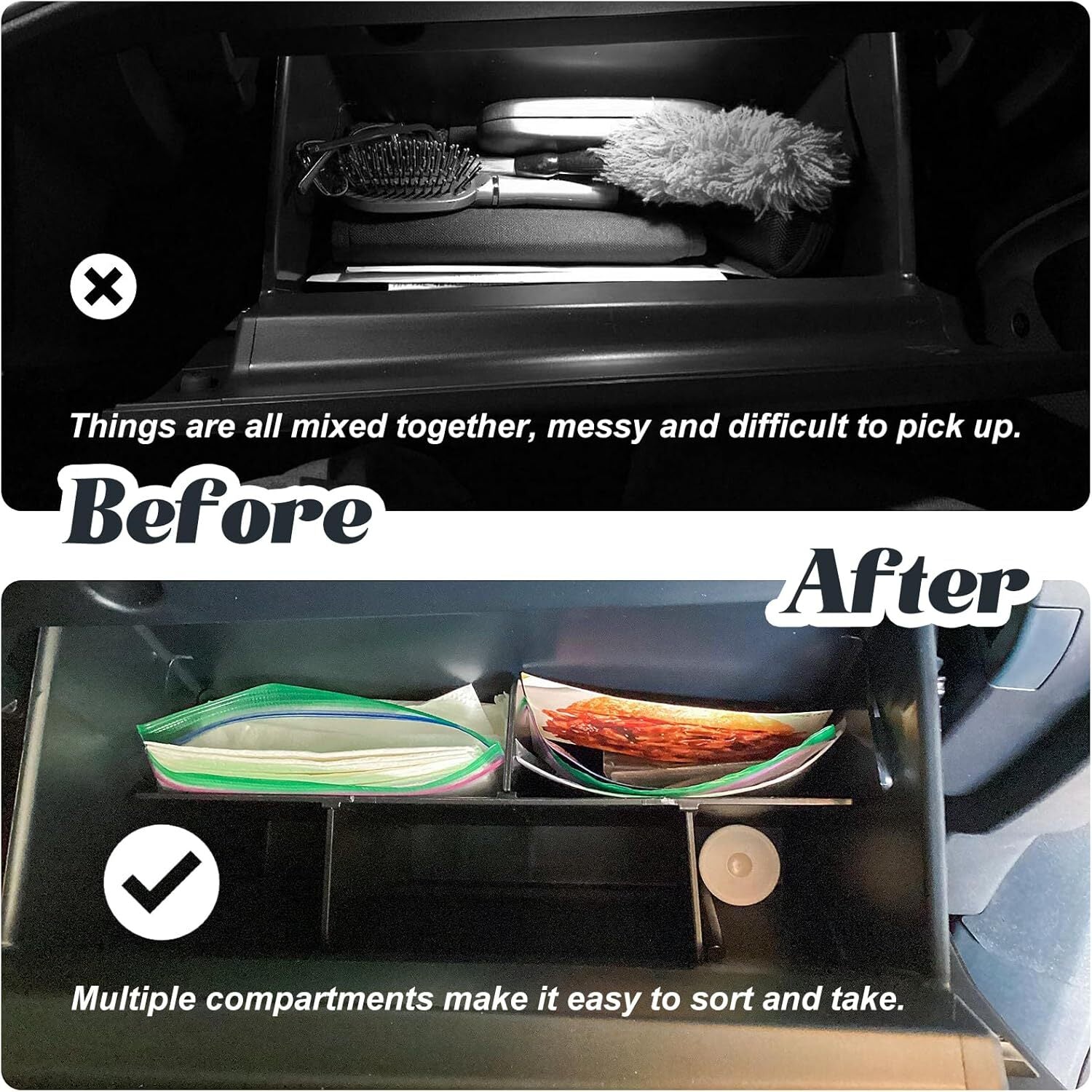 Suitable for 2022-2024 Maverick ABS glove box insert organizer accessory. n