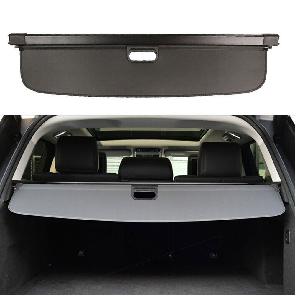 Black Trunk Cargo Cover Security Shield Shade Decor for Range Rover Velar 19-23