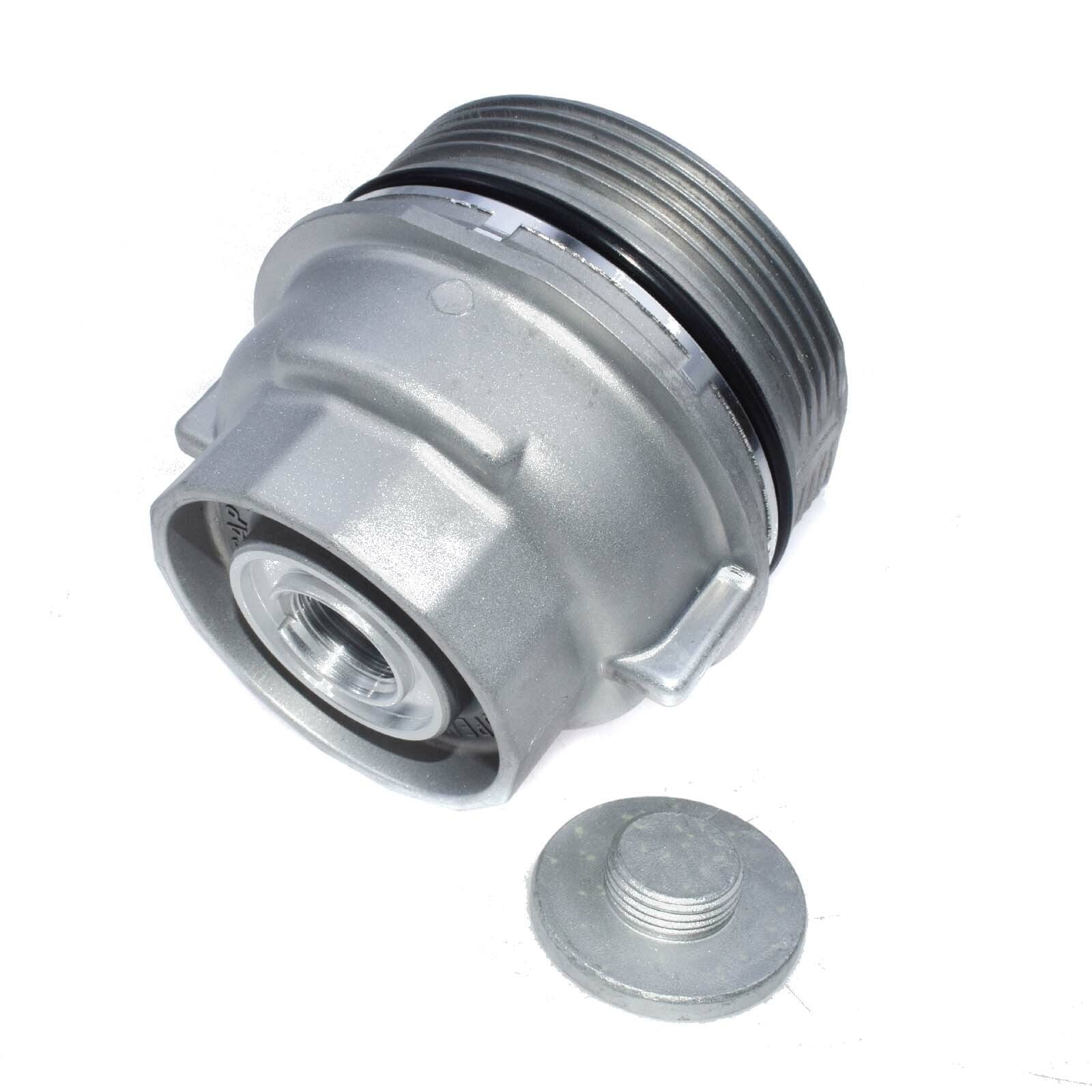 2-Piece Oil Filter Housing Cover Bracket with Plug for Camry , Tundra, for Lexus RAV4 n