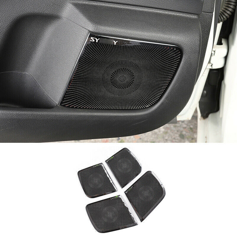 4Pcs Red for Camry 2012-2014 Carbon Fiber Interior Door Panel Cover Trim v