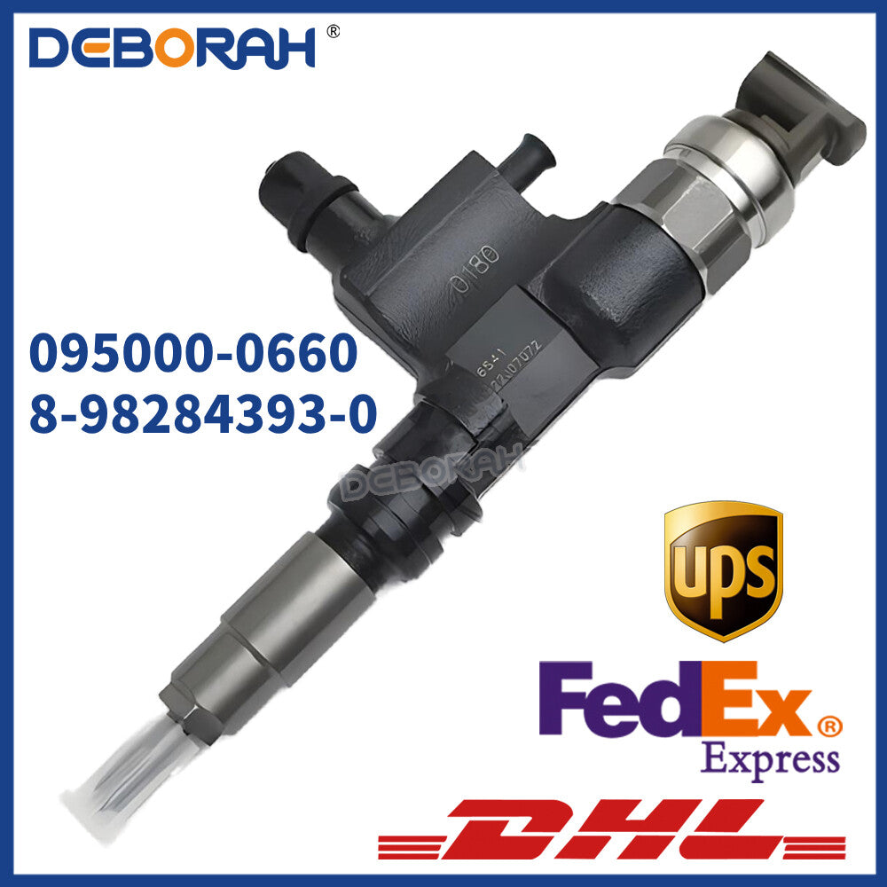 Common Rail Fuel Injector 8-98284393-0 095000-0660 For Hitachi ZX200-3 ZX240-3