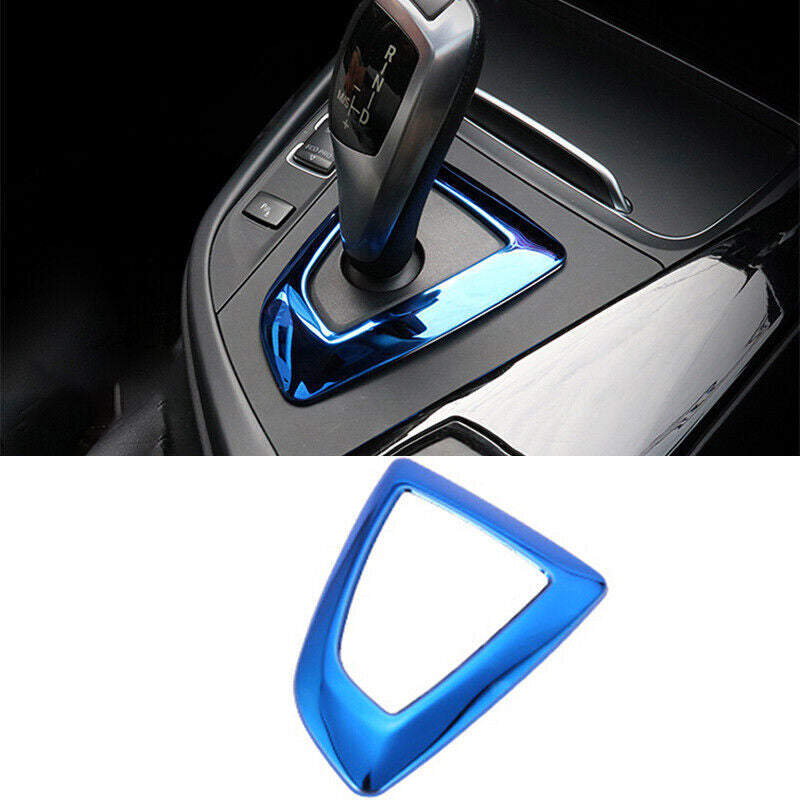 for BMW 3 4 Series GT 2013-2019 Shift Small Panel Trim Console Gear Blue Steel