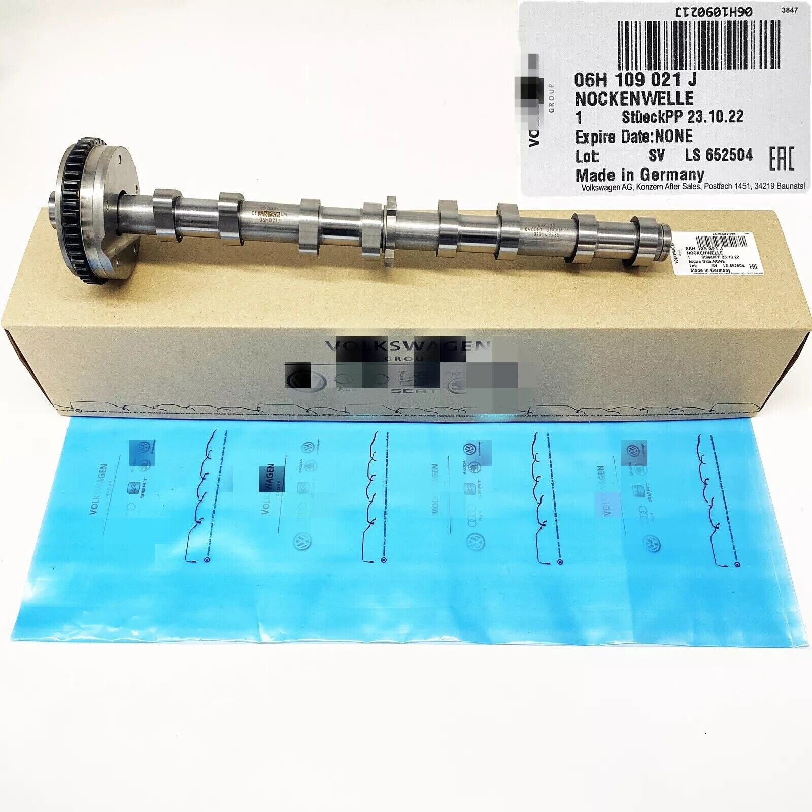 Original equipment manufacturer (OEM) intake camshaft timing gear for Volkswagen for Audi for A4 5 1.8L 2.0T 06H109021J