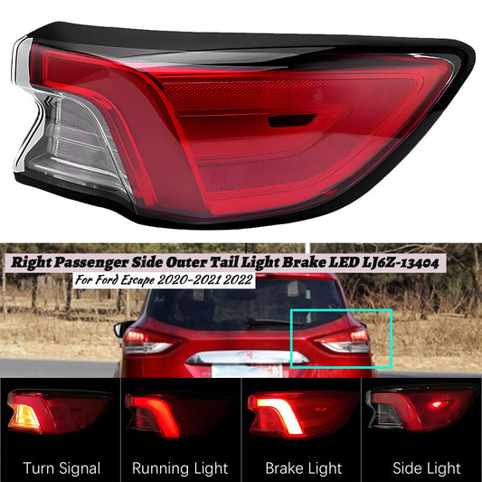 for Ford Escape 2020-2021 2022 Right Passenger Side Outer Tail Light Brake LED