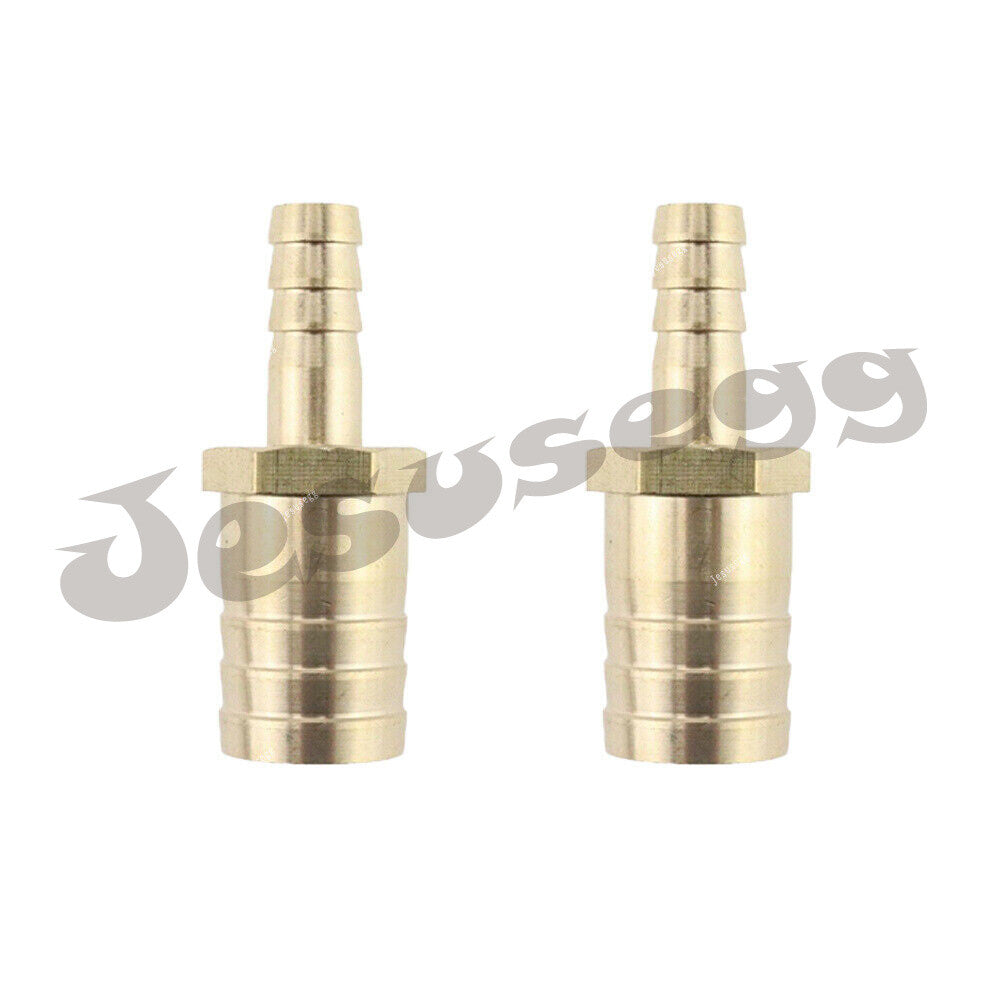 2X Union Hose Barb Brass Fitting Splicer Gas Reducer (10mm×20mm) 3/8 -3/4 Q