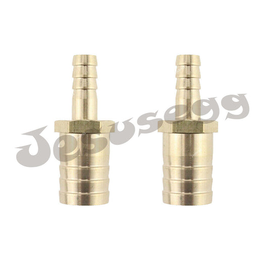 2X Union Hose Barb Brass Fitting Splicer Gas Reducer (10mm×20mm) 3/8 -3/4 Q