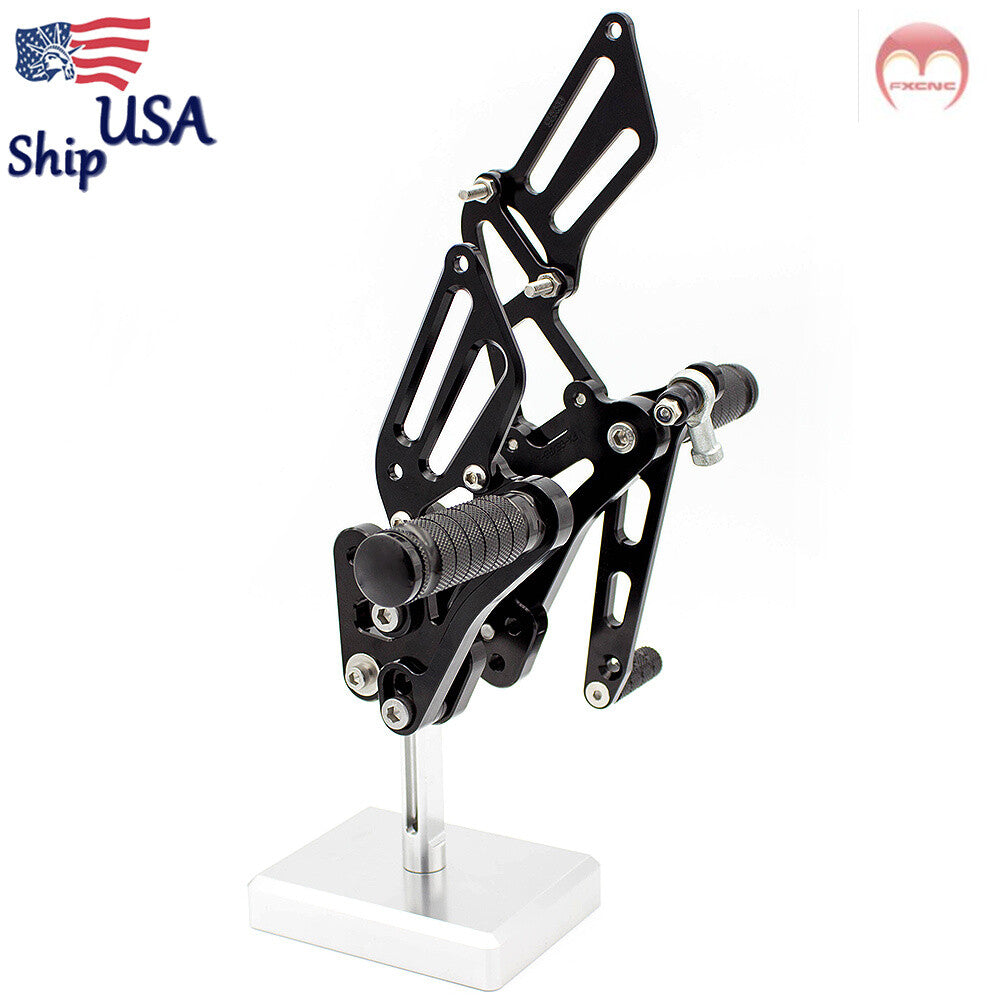 CNC adjustable gear for Suzuki GSXR600 and GSXR750 (2006-2008, 2009-2010, Black)