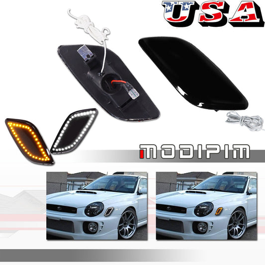 Smoke-smoked DRL (Parking Side Marker) lights for 2002-03 for Subaru Impreza RS