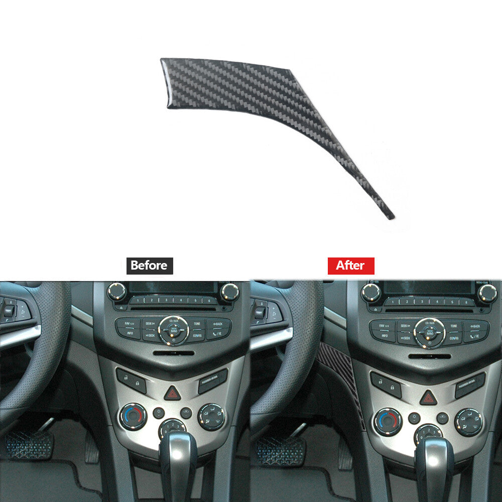 Red Carbon Fiber Interior Gear Shift Panel Cover Trim For 2009-2020 for 370Z v