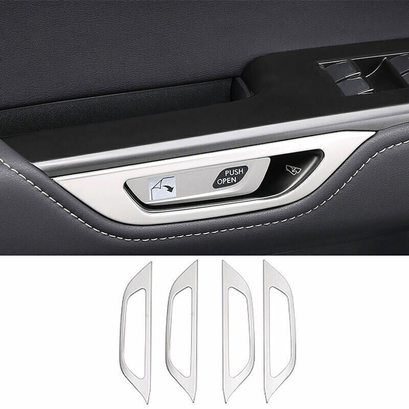 For F150 2021-2023 Carbon Fiber Side Door Handle Molding Cover Trim v