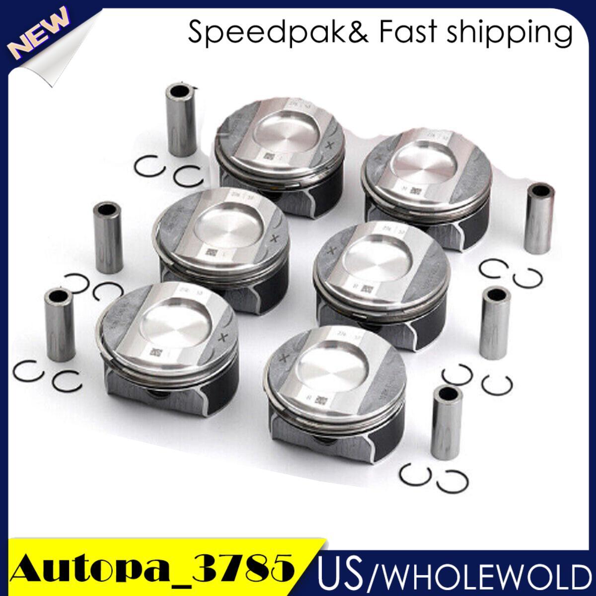 6PCS Piston  Ring Suitable for Mercedes-Benz E350 ML300 R350 S350 3.5L V6 M276