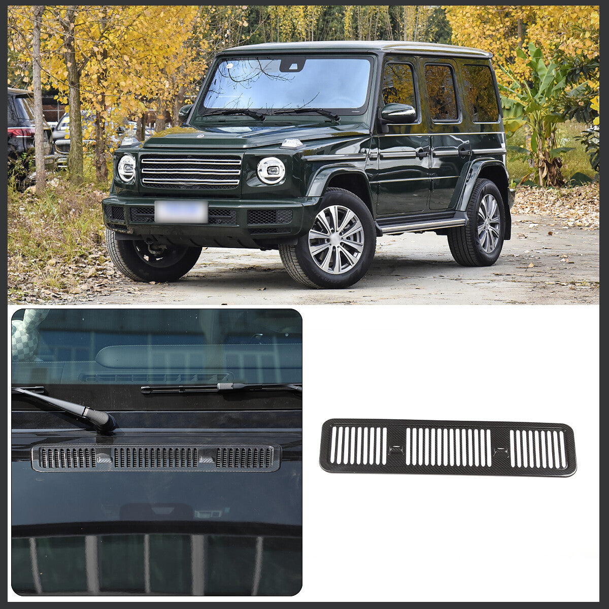 ABS carbon fiber gear scratch-resistant panel trim for Toyota Sequoia (2022-23)