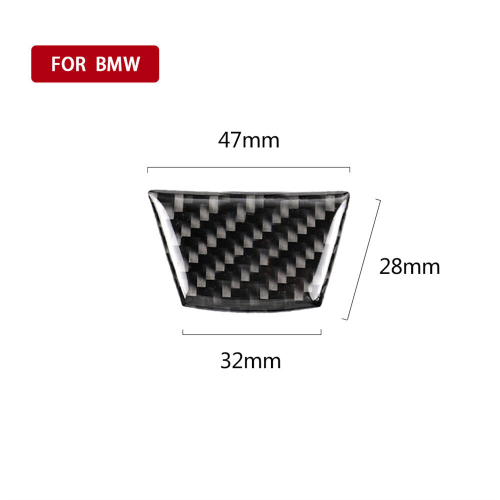 for BMW 3 Series E90 E92 2005-12 Carbon Fiber Interior Steering Wheel Cover Trim
