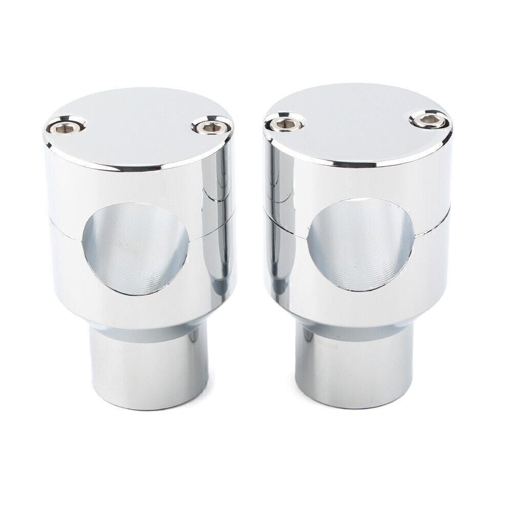 for Honda for Harley Chrome Motor Handlebar Handle Bar Mount Adapter Risers Clamp Q