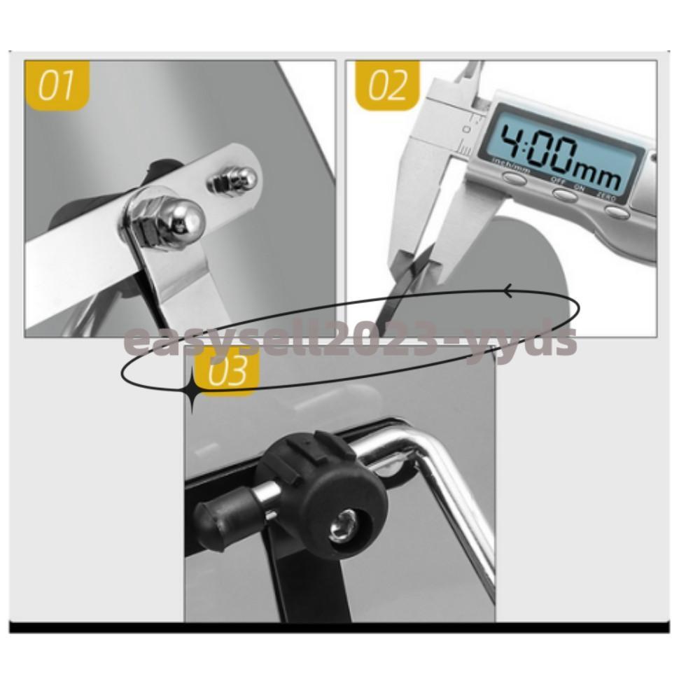 19x 17 Universal Motorcycle Windshield Large Fit 7/8'' 1'' 1.25 Handlebar