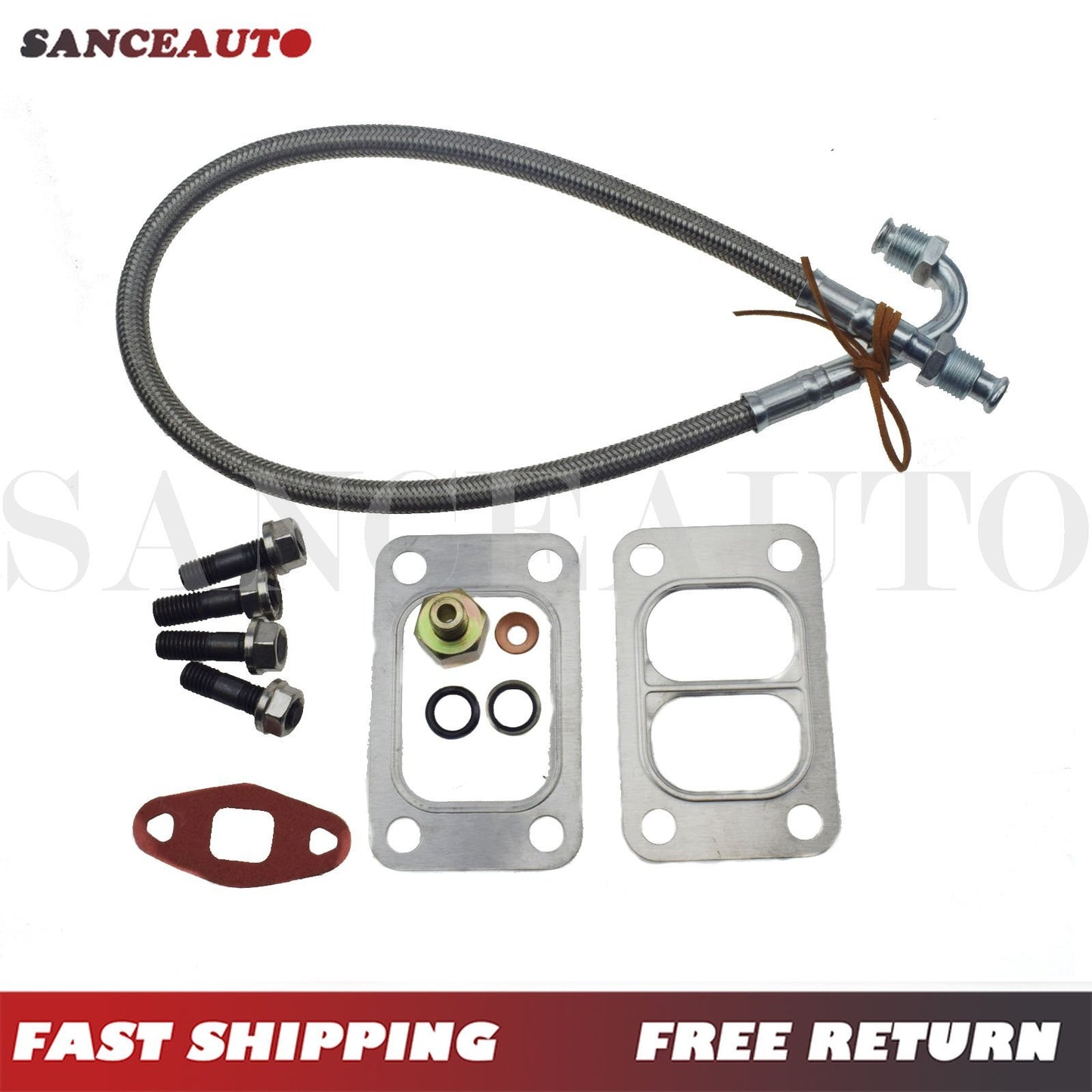 Turbine oil inlet pipe for Dodge for Ram 5.9L 12V 89-98 with connector kit - n