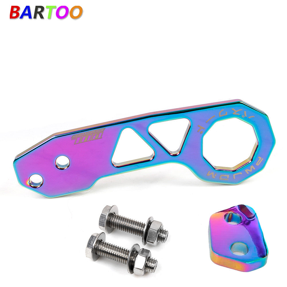 Anodized Billet Aluminum Racing Rear Tow Towing Hook Kit CNC Paint Q