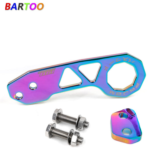 Anodized Billet Aluminum Racing Rear Tow Towing Hook Kit CNC Paint Q