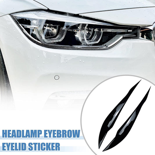 2-Piece Black Headlight Cover for 3 F30 F31 318i 320i n