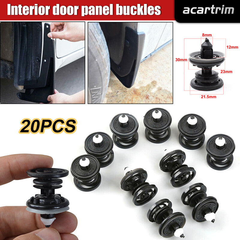 for VW for Audi Door Trim Panel Retainer Fastener Clip w/ Sealer (Set of 20pcs)