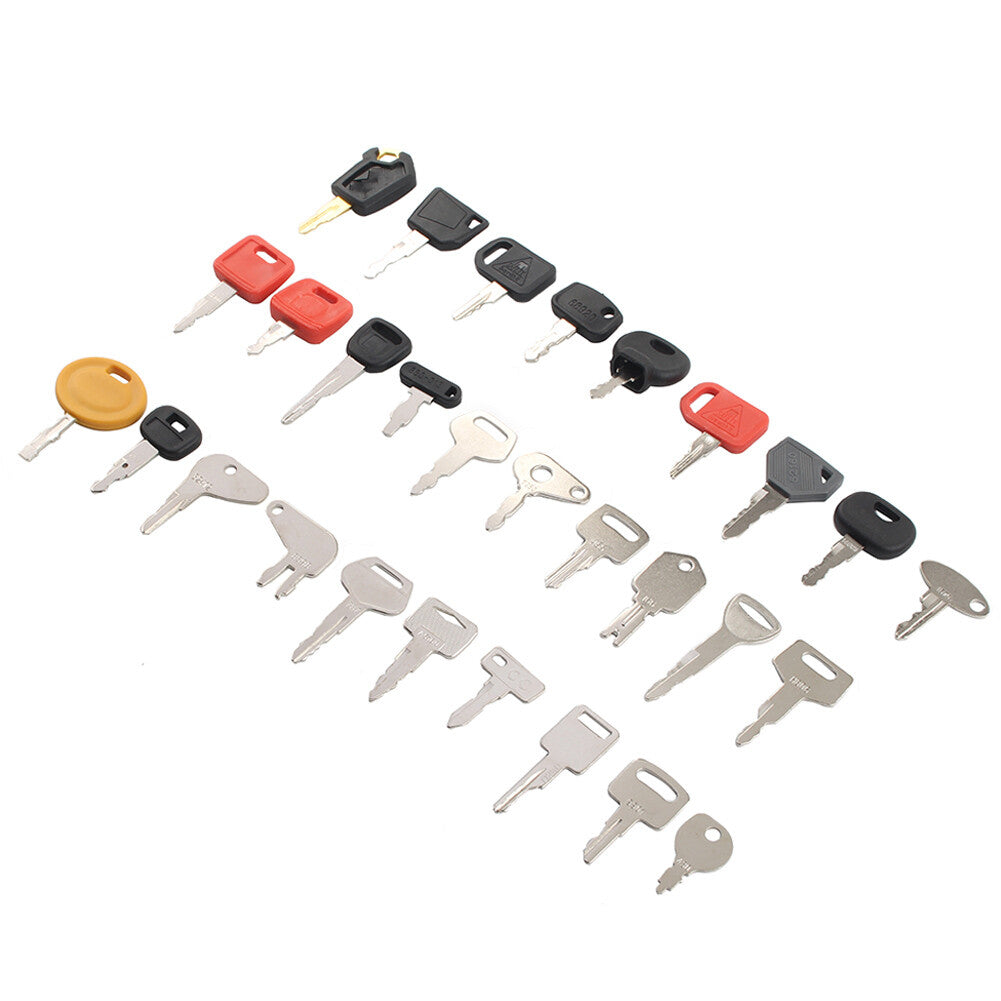29 Keys Heavy Equipment Ignition Key Set for Komatsu For Backhoes