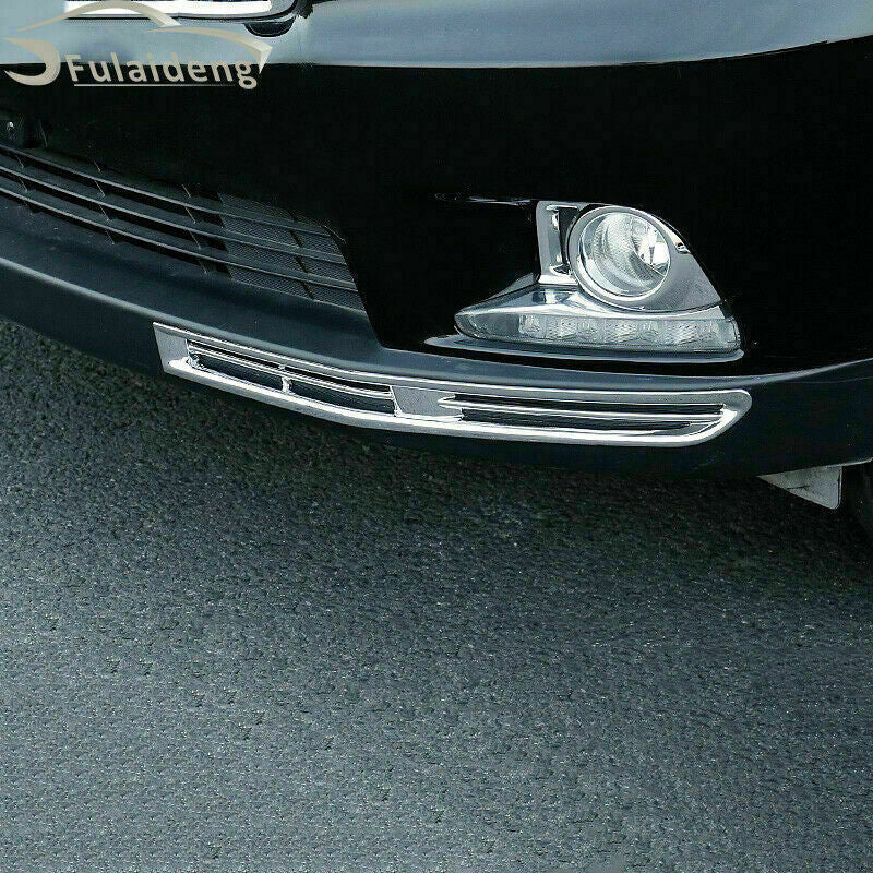 Chrome Front Bumper Fog Light Lamp Cover Trim for Toyota Highlander 2014-2016