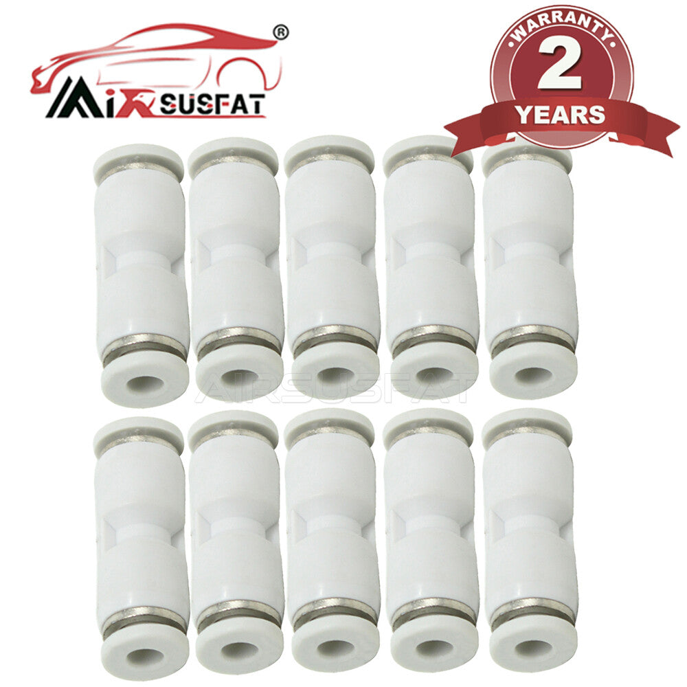 10Pc for Mercedes Suspension Air Line Hose Repair Straight Connectors 4MM TO 4MM