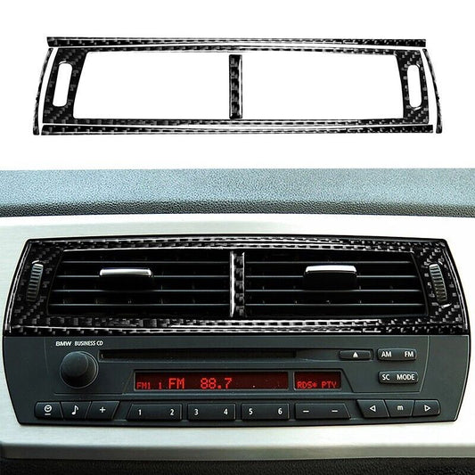Real Carbon Fiber Car Middle Vent Outlet Cover Trim Fit for BMW Z4 E85 2003-2008