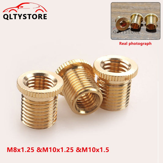 3Pcs Gear Shift Knob Thread Adapter Nut Insert Kit M8x1.25 & M10x1.25 & M10x1.5 Q