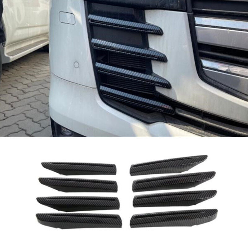 for Land Cruiser LC300 2022-2024 Carbon Fiber Front Fog Light Stripe Cover Trim