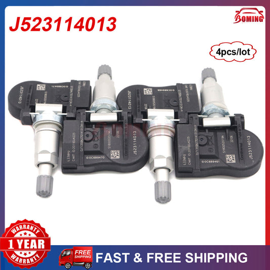 4x J523114013 New TPMS Tyre Pressure Sensor for Chery E3 E Tiggo 3 3X 5 for Geely