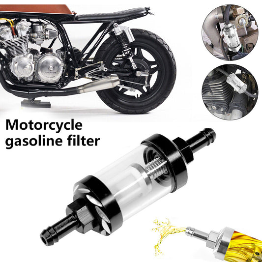 8mm 5/16 inch universal washable fuel filter for motorcycle direct exhaust gasoline and diesel filters