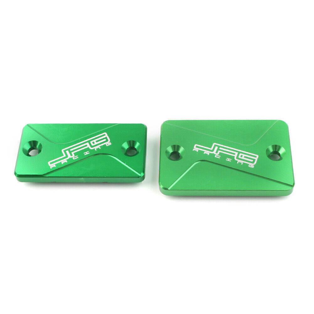 for Kawasaki KLX125 150S KLX250 Front Rear Brake Reservoir Fluid Covers Caps