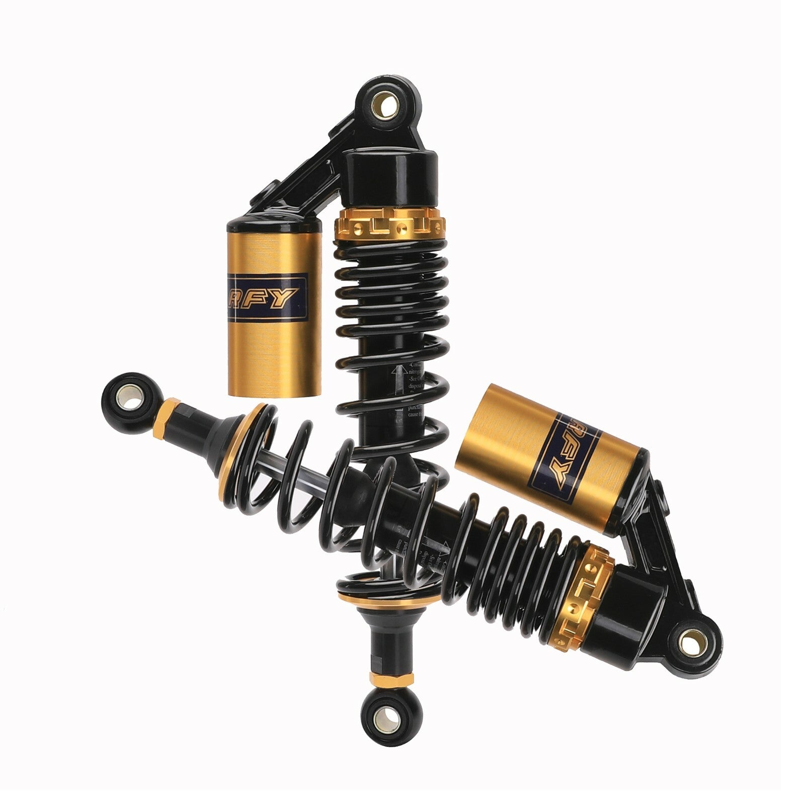 A pair of 320mm 12.5-inch rear shock absorbers for the CT90 Trail Coolster 125cc ATV scooter.