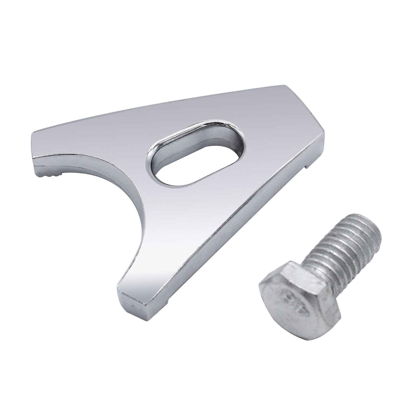 Chrome Steel SBC BBC Distributor Clamp Hold Down with Screw for CHEVY R0B9 Q