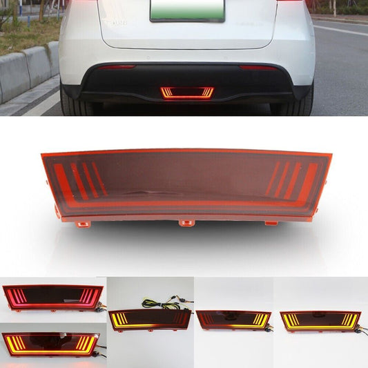 for Tesla for Model Y 2020-2022 LED Rear Bumper Pilot Tail Light Brake Turn Signal