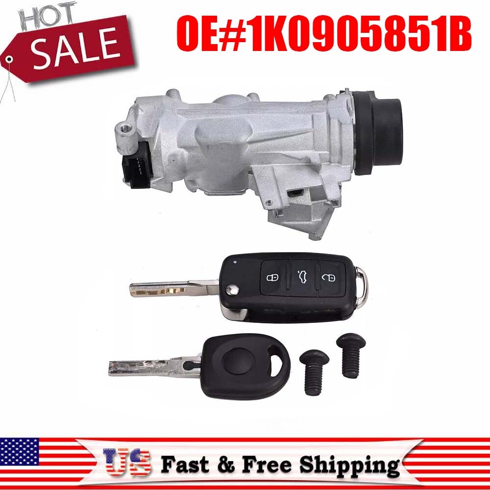 1K0905851B Upgraded Ignition Switch Lock Remote Control Key for VW for JETTA for GOLF Q