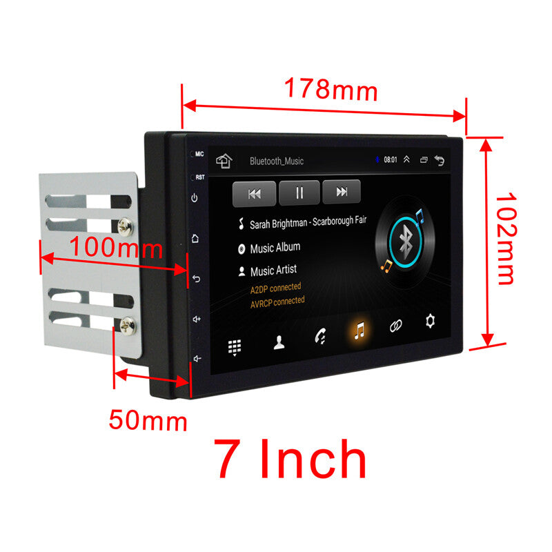 7-inch Android 9.1 Quad-core Car Stereo GPS Navigation Radio Dashboard Player 2 DIN WIFI- n