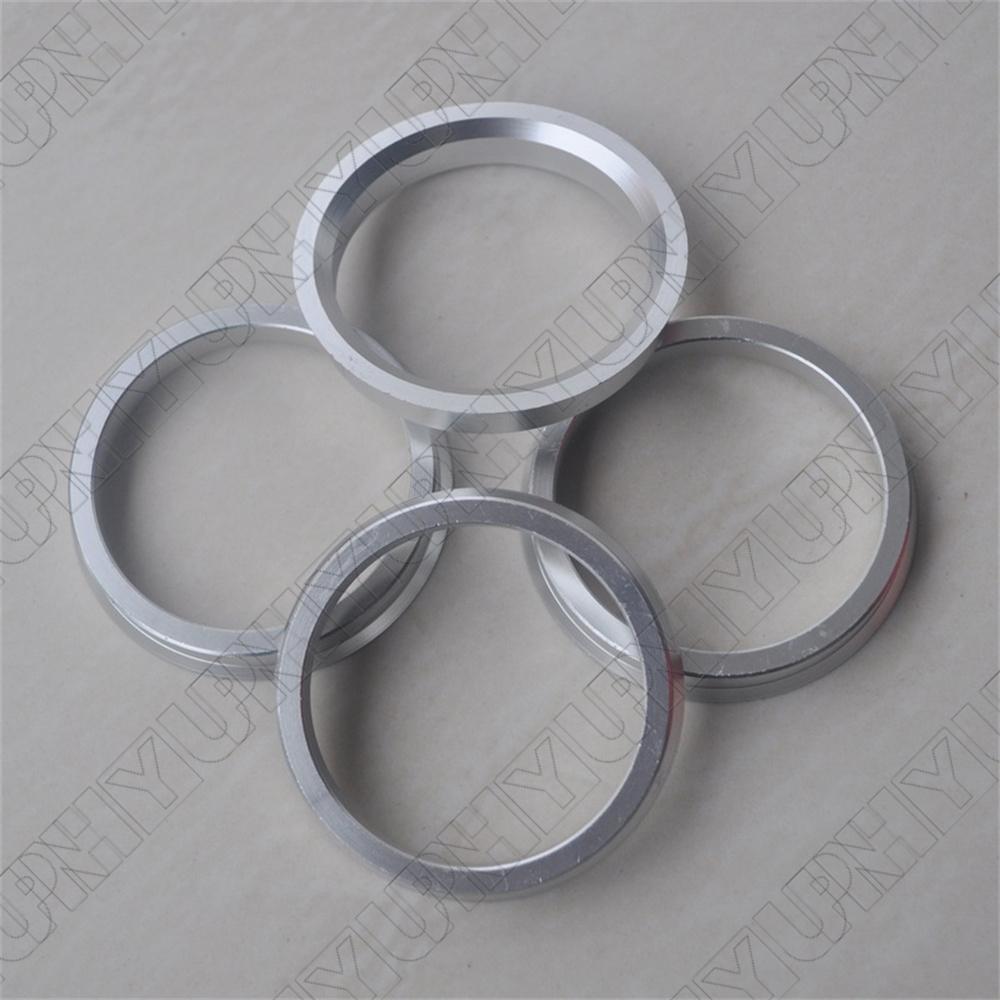 4 Pcs Aluminum Wheel Hub Centric Rings 57.1mm to 66.5mm, Hub Rings 66.5mm-57.1mm Q
