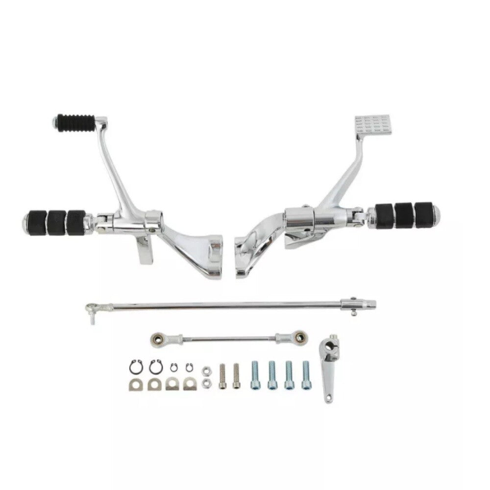 Chrome Forward Control Foot Pegs Levers Linkages for Harley Sportster 1200 12-22