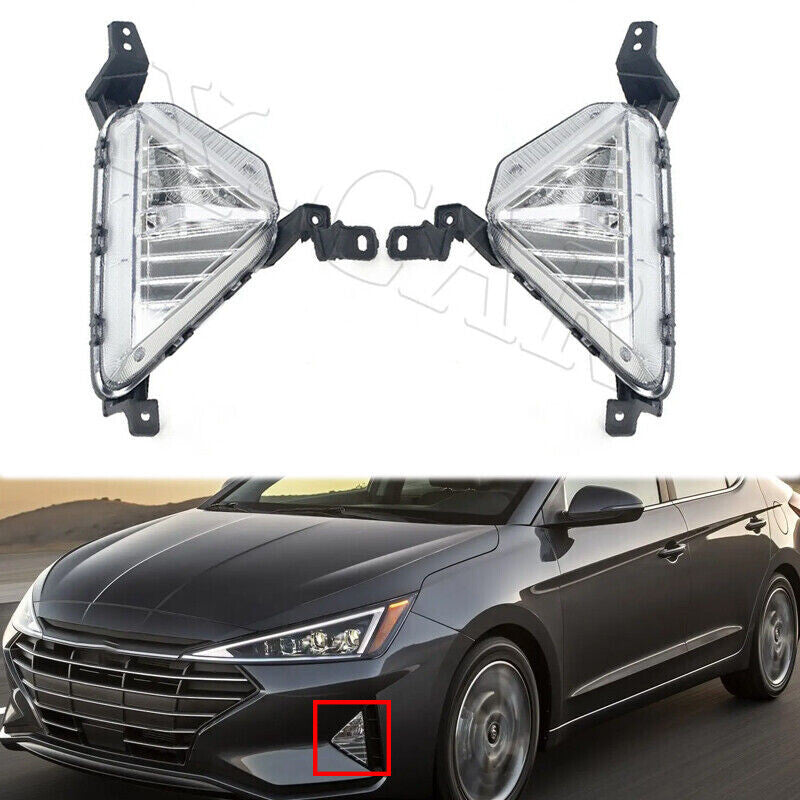 1 Pair Front Fog Light for Hyundai for Elantra Sedan 2019-2020 92301F2510 92302F2510