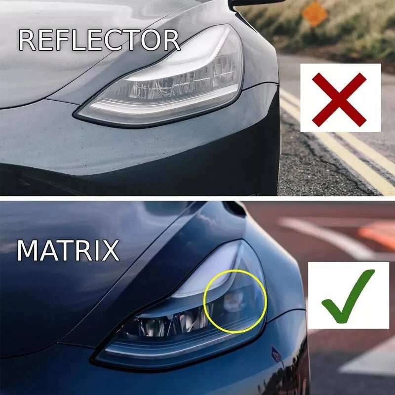 Left Front Bumper Headlamps Headlight for Tesla Model 3 / Y 2021-23